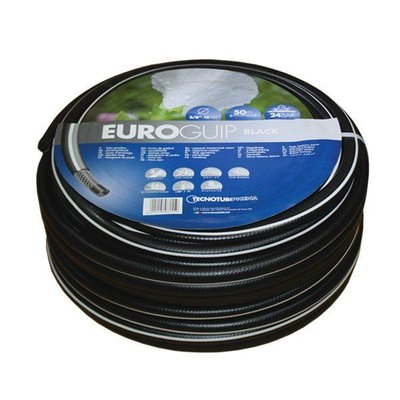 Шланг садовий Tecnotubi Euro Guip Black для поливу діаметр 3/4 дюйми, довжина 25 м (EGB 3/4 25) EGB 3/4 25 фото