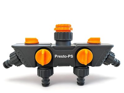 Кран кульовий Presto-PS на 4 виходи з внутрішнім різьбленням 1/2-3/4-1 дюйм (5010) 5010 фото
