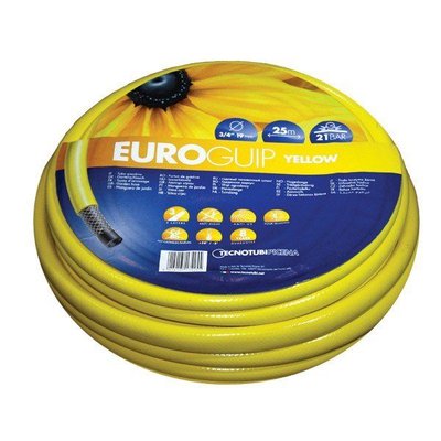 Шланг садовий Tecnotubi Euro Guip Yellow для поливу діаметр 3/4 дюйми, довжина 20 м (EGY 3/4 20) EGY 3/4 20 фото